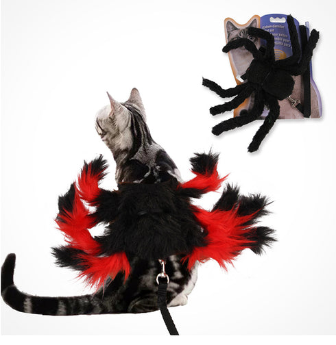Spider Costume for Small Dogs with Traction Rope