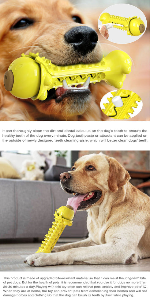 Dog Chew Toy Slow Feeder Teething Cleaning Interactive Toy