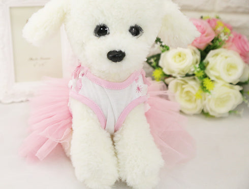 Bow Lace Tutu Skirt Doggie Dress