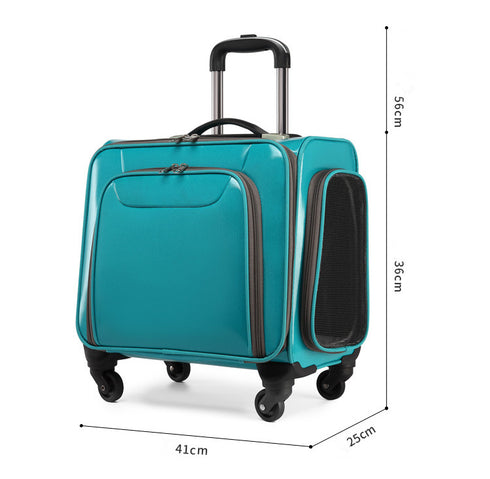 Pet Rolling Carrier Travel Bag with Wheels