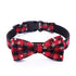 Christmas Classic Plaid Snowflake Dog Collar