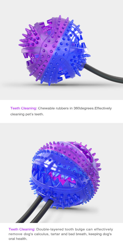 Dog Rope Pull Toy double Suction Cup Chew Tug Toys