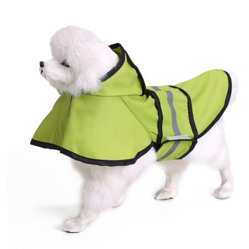 Fashion Pet Dog Reflective Raincoat with Hood