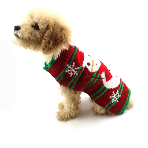Winter Cute Dog Snow Sweaters
