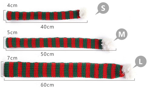 Dog Costumes Pet Santa Scarf for Holiday