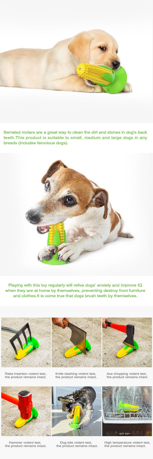 Dog Chew Toys Puppy Toothbrush Clean TeethCorn Sucker Toys Stick