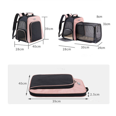 Cat Expandable Pet Carrier Backpack