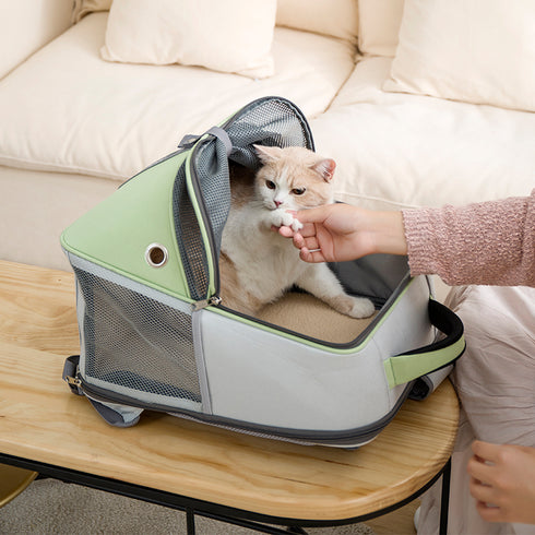 Hiking Ventilated Pet Backpack Carrier for Cats