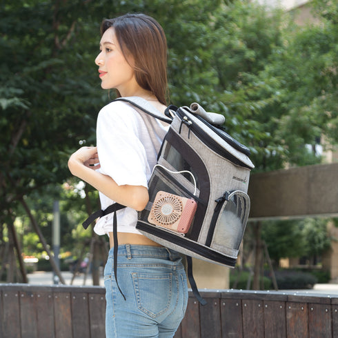 Safety Strap Ventilated Design Cat Carrier Backpack