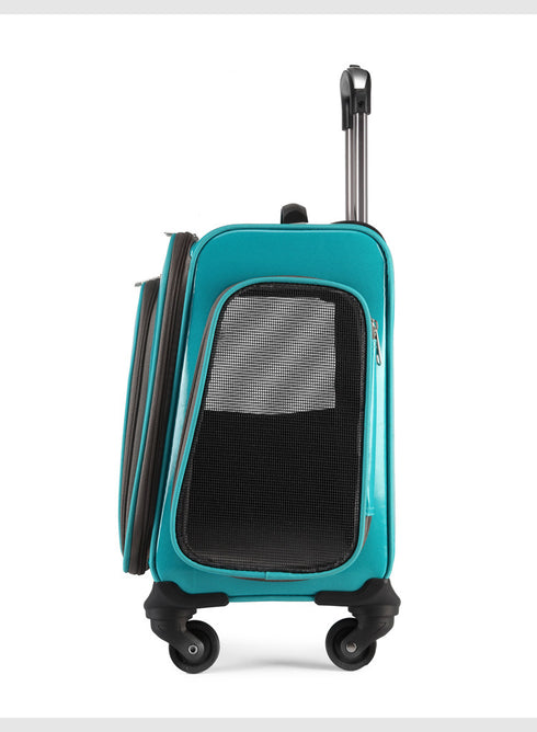Pet Rolling Carrier Travel Bag with Wheels
