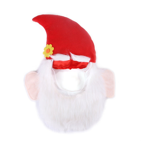 Santa Claus Costume Dog Hat and Beard