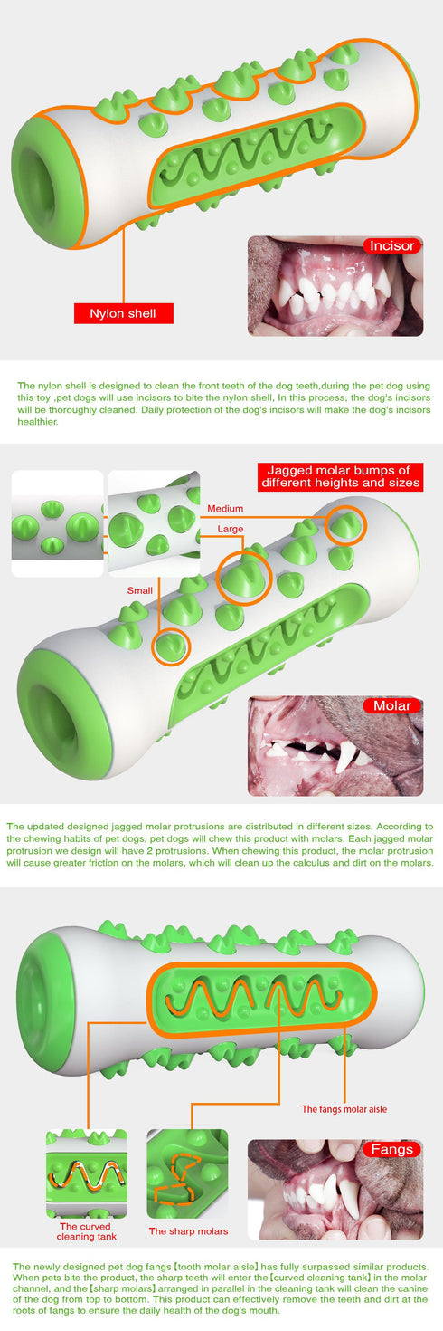 Durable Rubber Dog Toys for Teeth Cleaning
