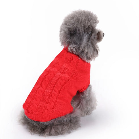 Pet Winter Clothes Classic Dog Blank Sweater