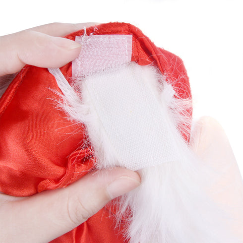 Santa Claus Costume Dog Hat and Beard
