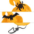 Halloween Cat Bat Skeleton Yellow Hat