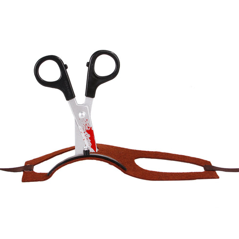Halloween Dog Bleeding Knife Headband Hat Costume