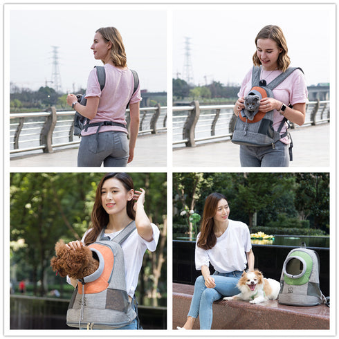 Dog Carrier Front Pack Breathable Head-Out Backpack