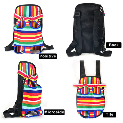 Front Legs Out Dog Carrier Adjustable Backpack