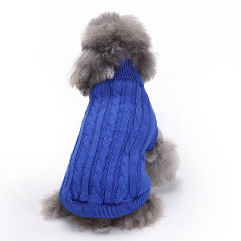 Pet Winter Clothes Classic Dog Blank Sweater