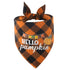 Plaid Halloween Pumpkin Dog Bandana
