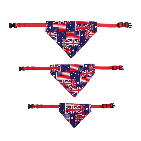 Dog Bandanas with Adjust Buckle Washable Collar