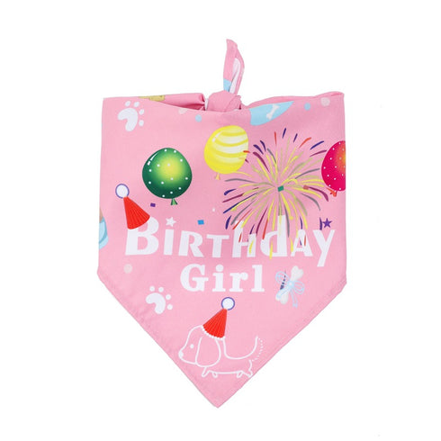 Dog Birthday Hat Cute Party Bandana Scarf