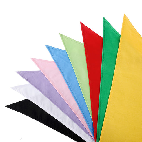 Dog Plain Solid Blank DIY Bandana Scarf Triangle for Crafting