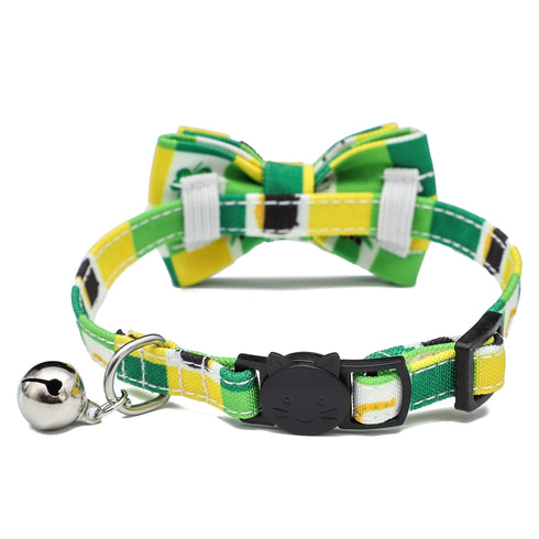 St.Patrick's Day Cat Collar with Cute Bow Tie