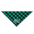 Green Plaid St. Patrick's Day Dog Bandana