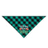 Green Plaid St. Patrick's Day Dog Bandana
