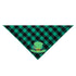 Green Plaid St. Patrick's Day Dog Bandana