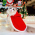 Pet Holiday Cat Costume Red Christmas Cloak