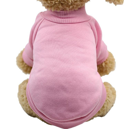 Puppy Basic Sweatshirt Winter Plain Clothes for Sublimation
