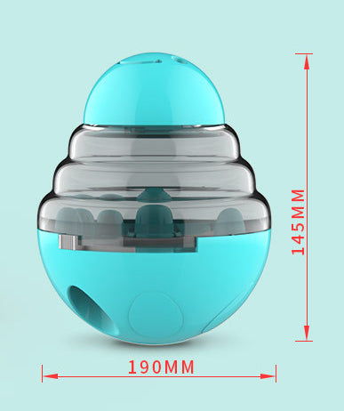 Cat Playing Chasing Tumbler Dog Treat Ball