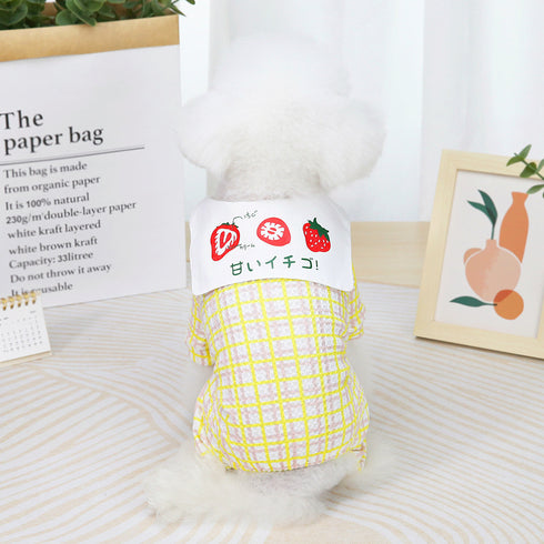 Soft & Comfy Strawberry T-Shirt for Dogs