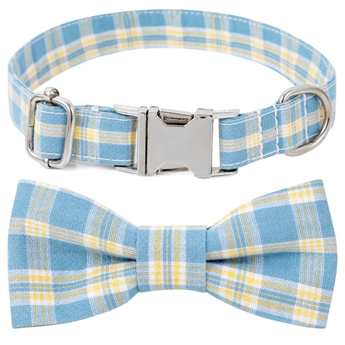 Cute Plaid Collar Pet Gift for Dogs