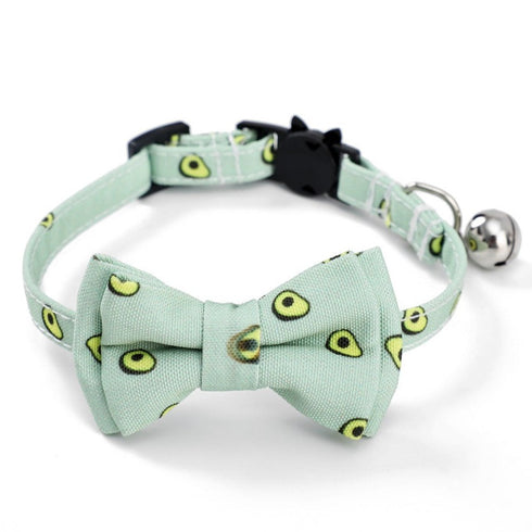 Fruit Cat Collar Cute Bow Tie and Bell