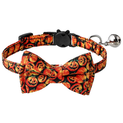Halloween Dog Collars with Bow Tie and Bells