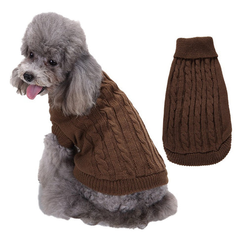 Pet Winter Clothes Classic Dog Blank Sweater