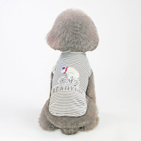 Summer Dog Strips Pet Clothes Apparel