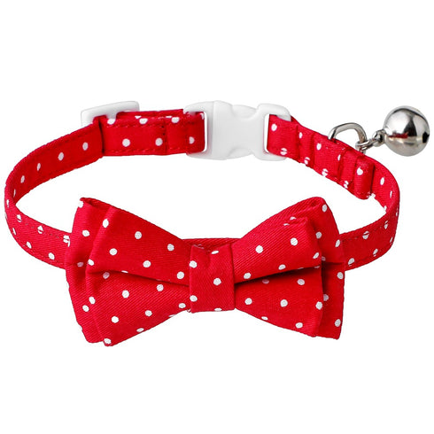 Soft &Comfy Bowtie Dot Cat Collar