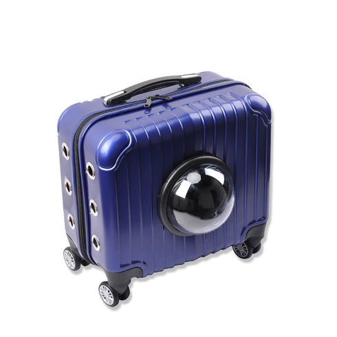 Space Capsule Pet Bubble Carrier Kitty Rolling Bag