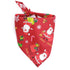 Dog Bandanas Christmas Triangle Bibs