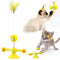 Cat Spring Interactive Chasing Feather Toys
