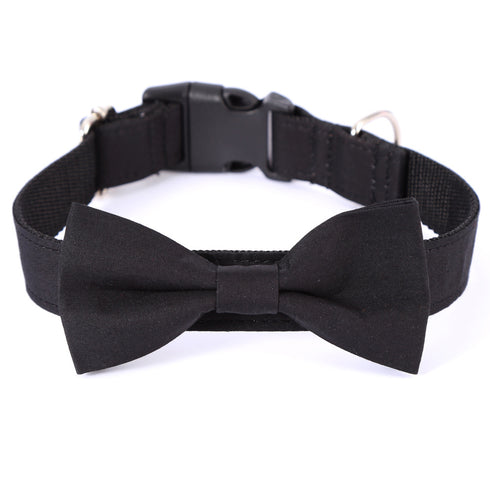 Formal Black Pet Bowtie Collar