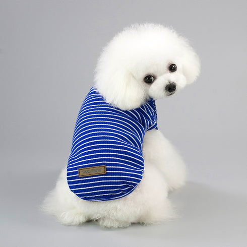 Dog Striped Breathable Soft Shirt