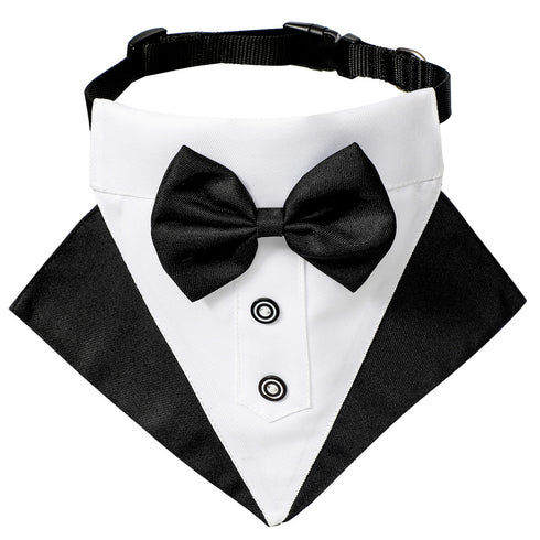 Dog Tuxedo Wedding Dog Bandana Collar