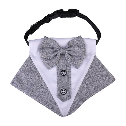 Adjustable Formal Collar Dog Wedding Bandana
