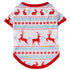 Christmas Dog Shirt Vest Soft Breathable Pet Clothes
