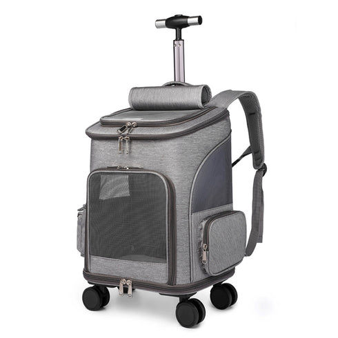 Cat Carrier Travel Rolling Backpack